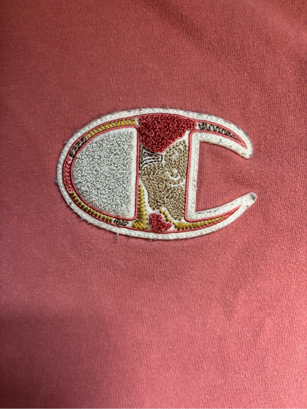 Champion Men's Rust Red Classic Logo Tee - Picture 2 of 4